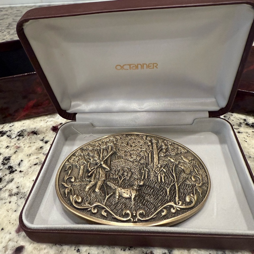 OC Tanner 1981 Solid Brass Belt Buckle